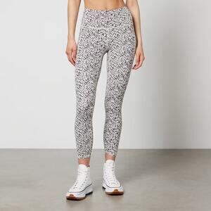 Varley Let's Go Pocket Cheetah Stretch Jersey Leggings Size S Athleisure Workout